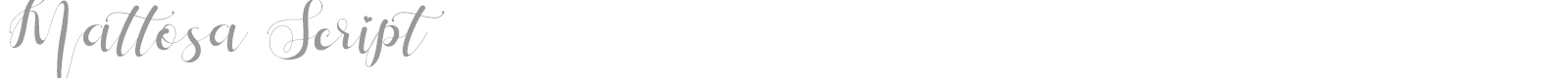 Mattosa Script font preview